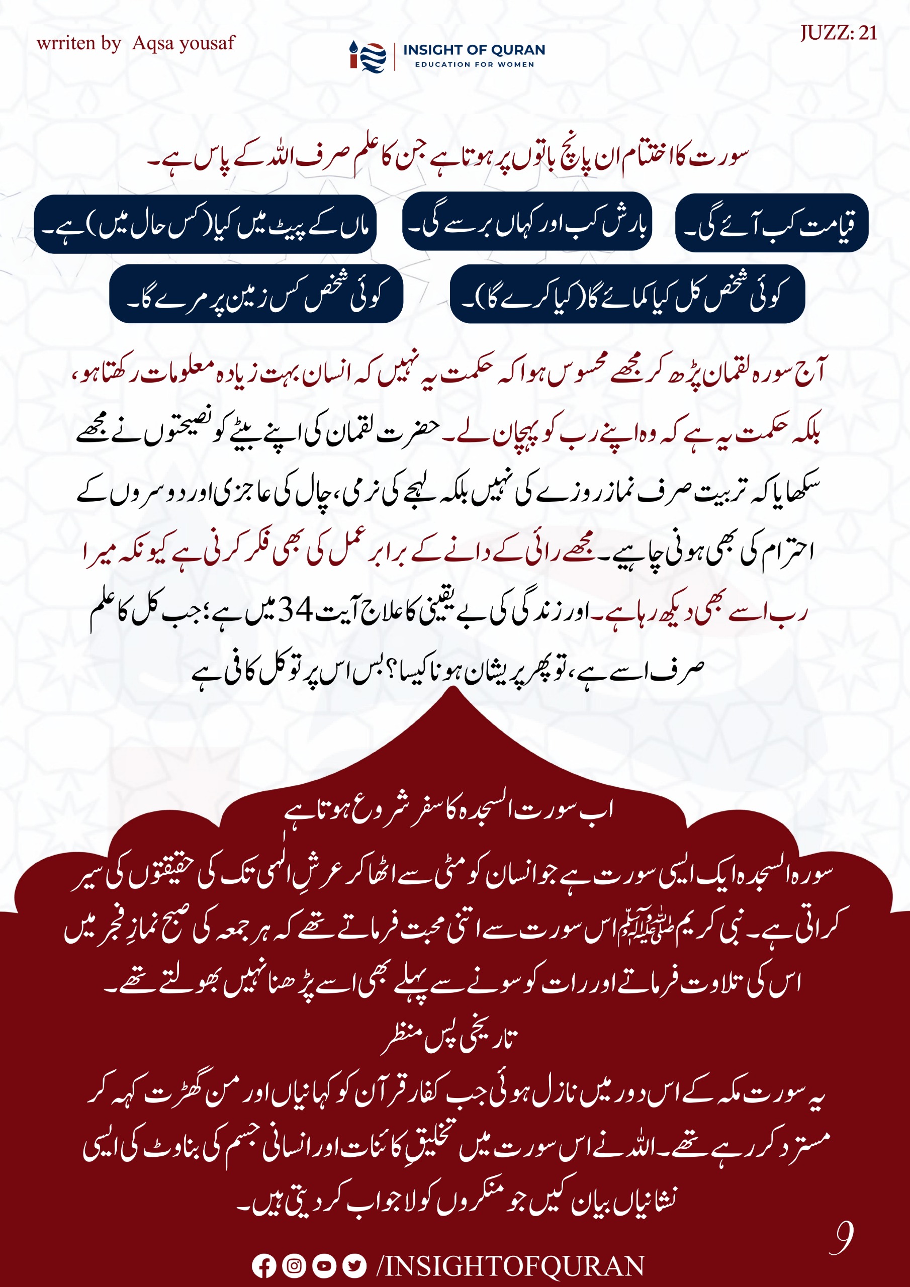 Photo from INSIGHT OF QURAN(4)